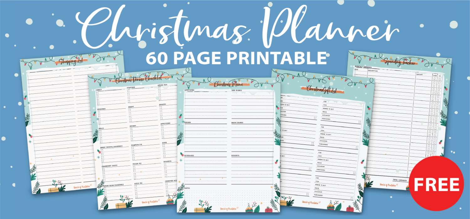 christmas planner - free 60 page planner to get you ready for